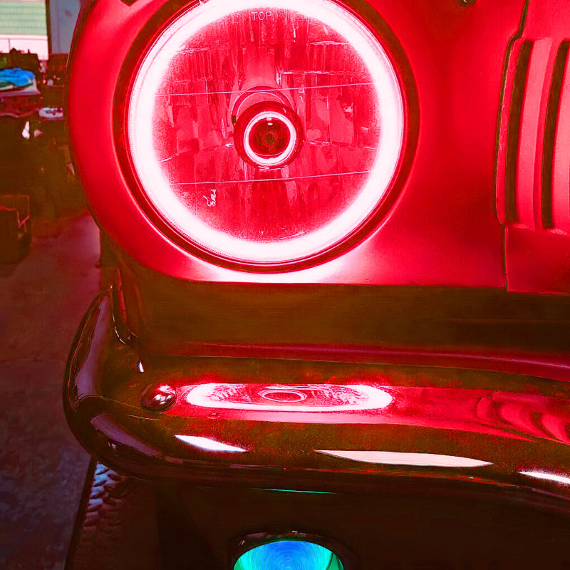Oracle Pre-Installed Lights 7 IN. Sealed Beam - ColorSHIFT Halo