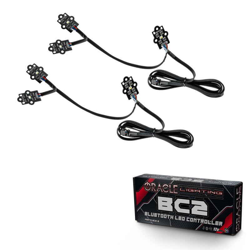 Oracle 19-21 Chevy Silverado 1500 RGB+W Headlight DRL Kit - ColorSHIFT w/ BC1 Controller