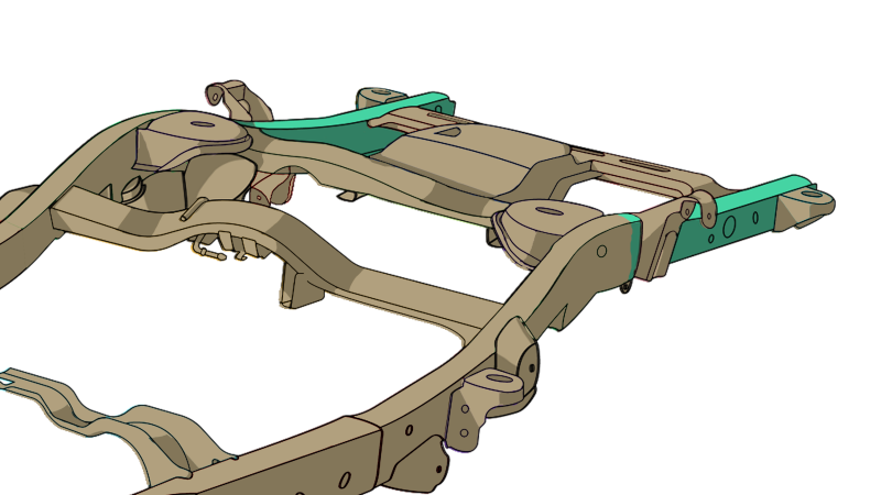Rust Buster Avalanche/Suburban/Yukon Rear Frame Repair Kit - Left