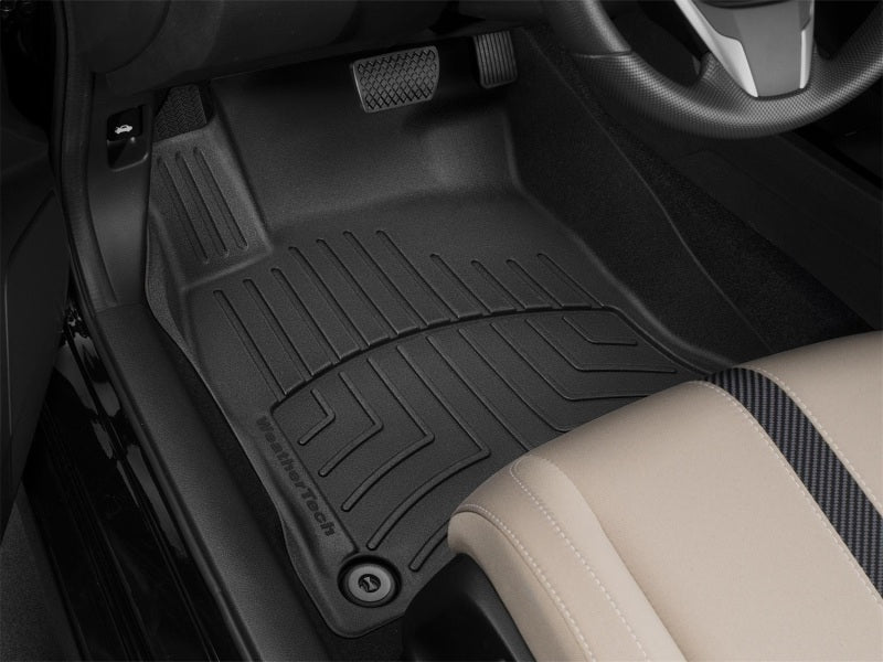 WeatherTech 17+ Honda Civic Hatchback Front FloorLiner HP - Black