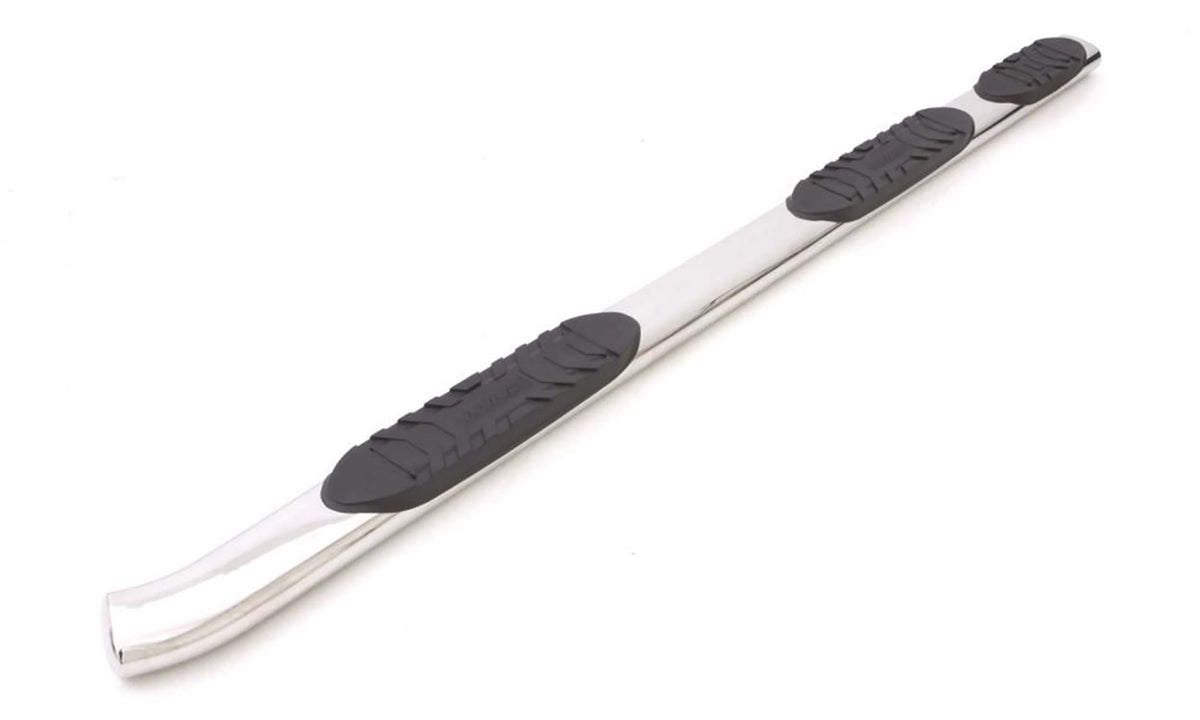 5 Inch Oval Wheel-To-Wheel Nerf Bars Polished Stainless 2019-2026 Silverado/Sierra 1500 Crew Cab 79.4 Bed Lund