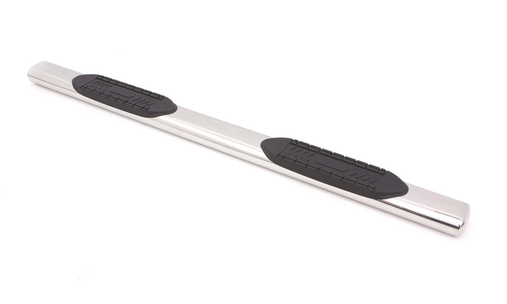 6 Inch Oval Straight Nerf Bars Polished Stainless 2019-2026 Silverado/Sierra 1500/2500/3500 Crew Cab Lund