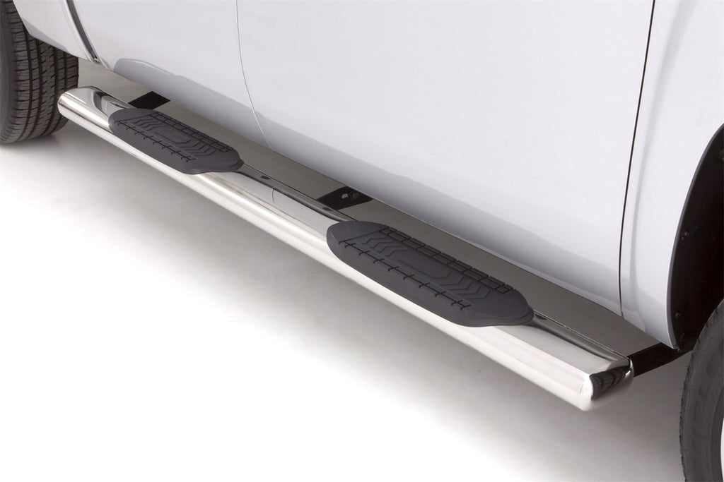 6 Inch Oval Straight Nerf Bars Polished Stainless 2009-2024 Dodge Ram 1500/2500/3500/4500/5500 Cab & Chassis Crew Cab Lund