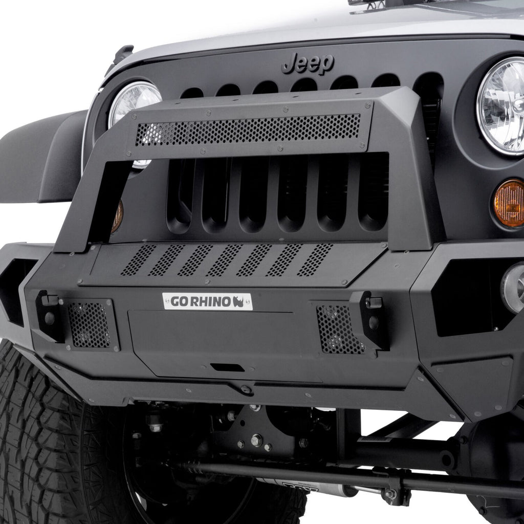 Trailline 10 Light Mount Bar Textured Black 2011-2026 Jeep Wrangler JK/JL 2020-2025 Jeep Gladiator 2021-2025 Ford Bronco Go Rhino