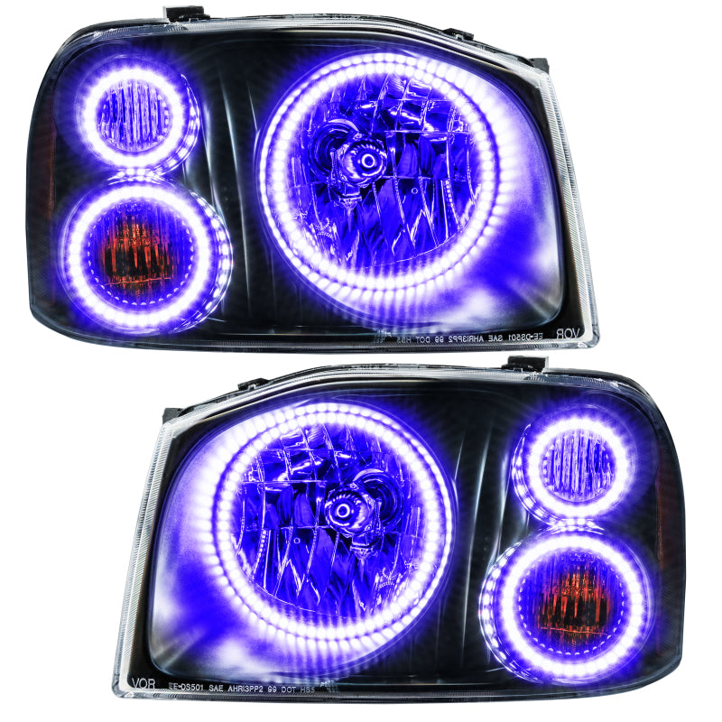 Oracle 01-04 Nissan Frontier SMD HL - Triple Halo - ColorSHIFT w/ Simple Controller
