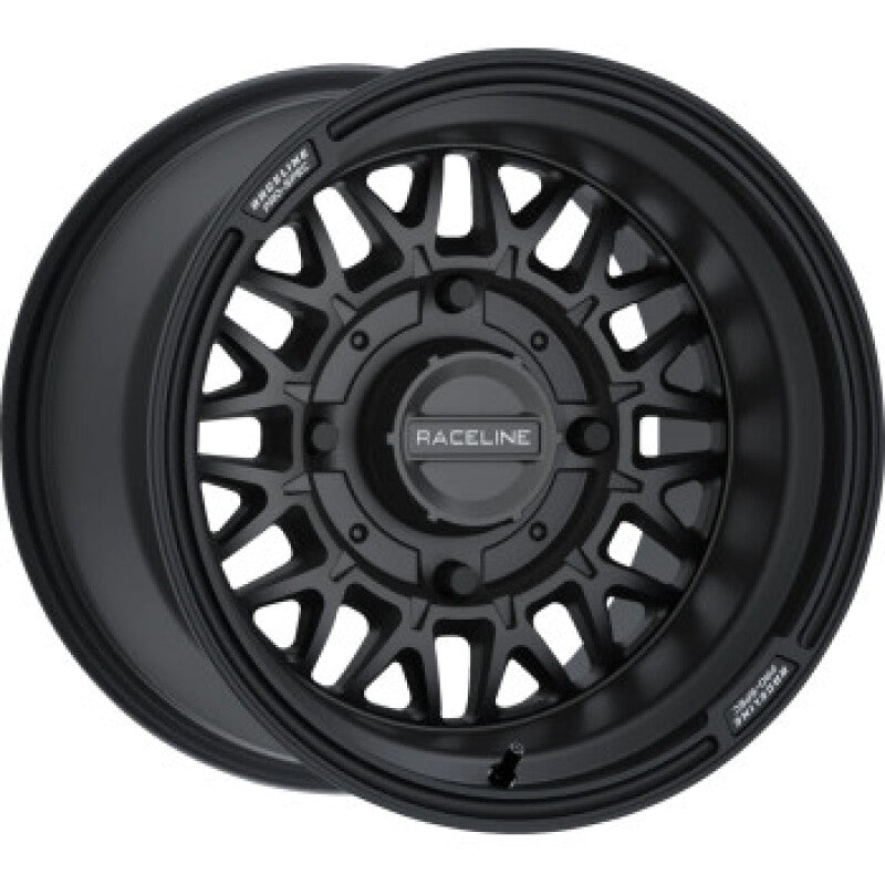 Raceline A13B Omega 15x10in/4x137 BP / 0mm Offset /110.18mm Bore - Satin Black Wheel