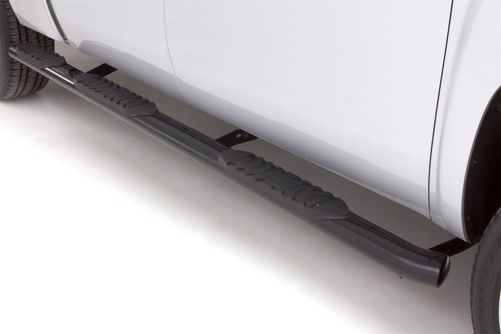 5 Inch Oval Wheel-To-Wheel Nerf Bars Black 1999-2013 Silverado/Sierra 1500/2500 Extended Cab 78.0 Bed Lund