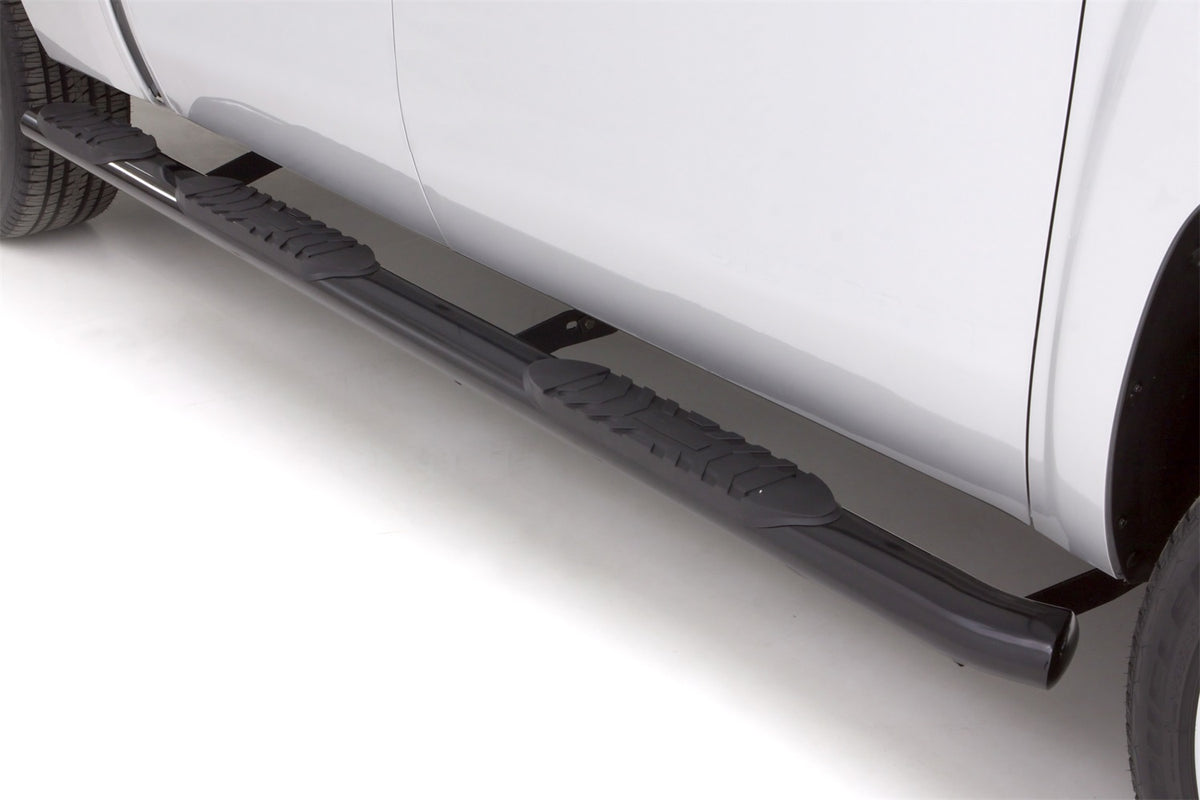 5 Inch Oval Wheel-To-Wheel Nerf Bars Black 1999-2013 Silverado/Sierra 1500/2500 Extended Cab 78.0 Bed Lund