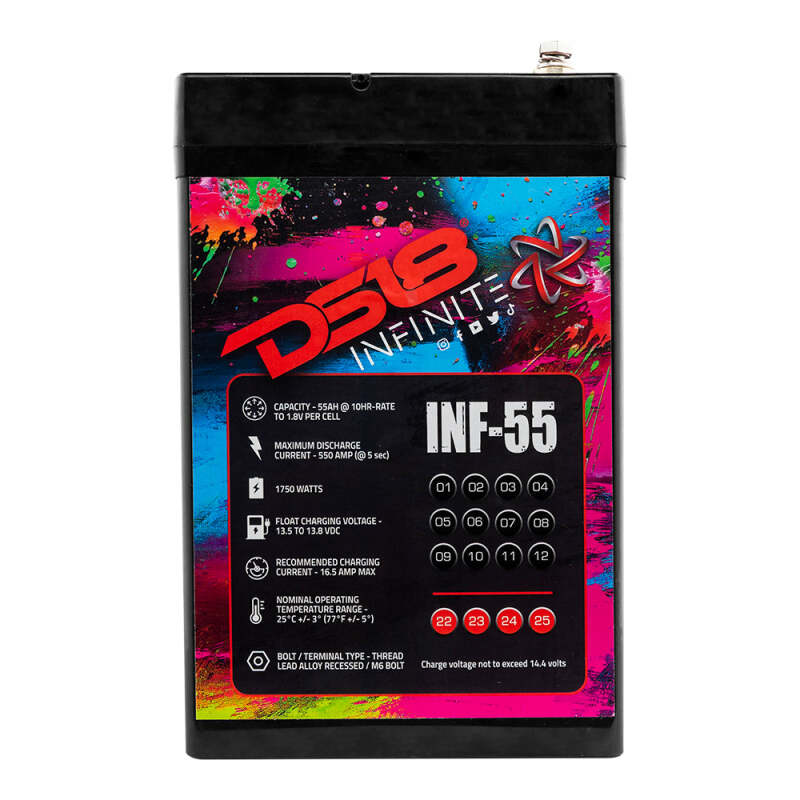 DS18 1750 Watts 55 AH Infinite AGM Power Cell Battery