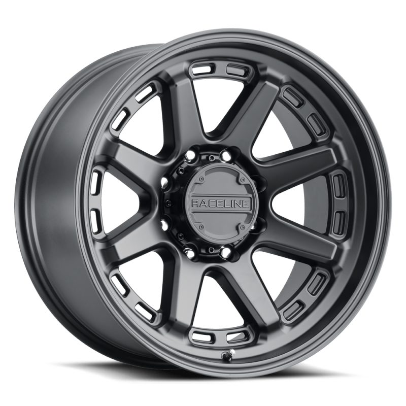 Raceline 947B Scout 18x9in / 5x127 BP / 0mm Offset / 78.1mm Bore - Satin Black Wheel