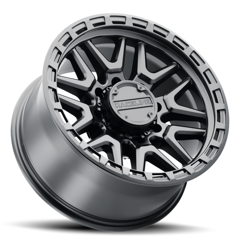 Raceline 953B Krank 20x9in / 6X135 BP / 0mm Offset / 87.1mm Bore - Satin Black