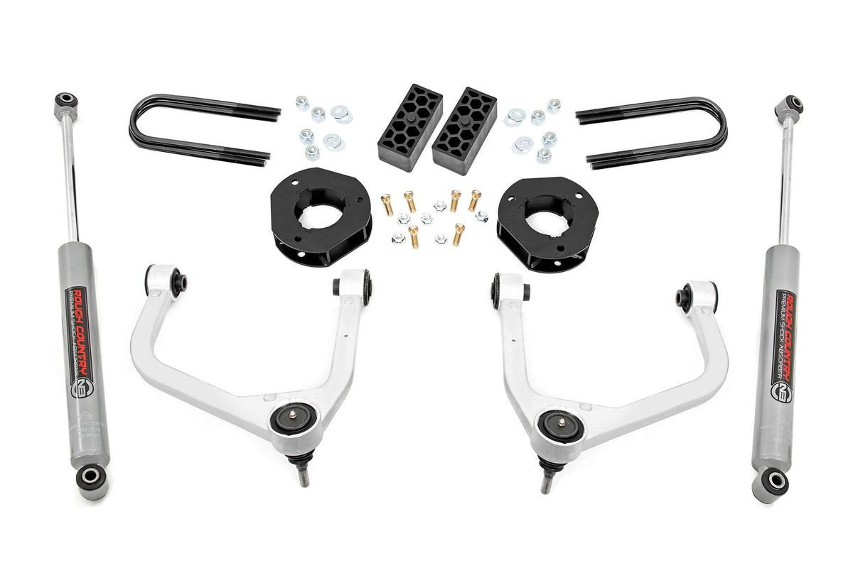 3.5 Inch Lift Kit Rear Mono Leaf Chevy Silverado 1500 2WD/4WD (2025-2026) Rough Country