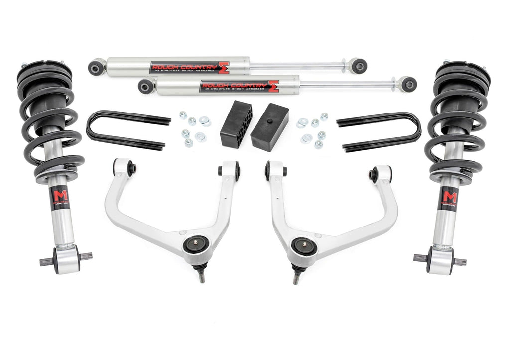 3.5 Inch Lift Kit Mono Leaf Rear M1 Struts/M1 GMC Sierra 1500 (25-26) Rough Country