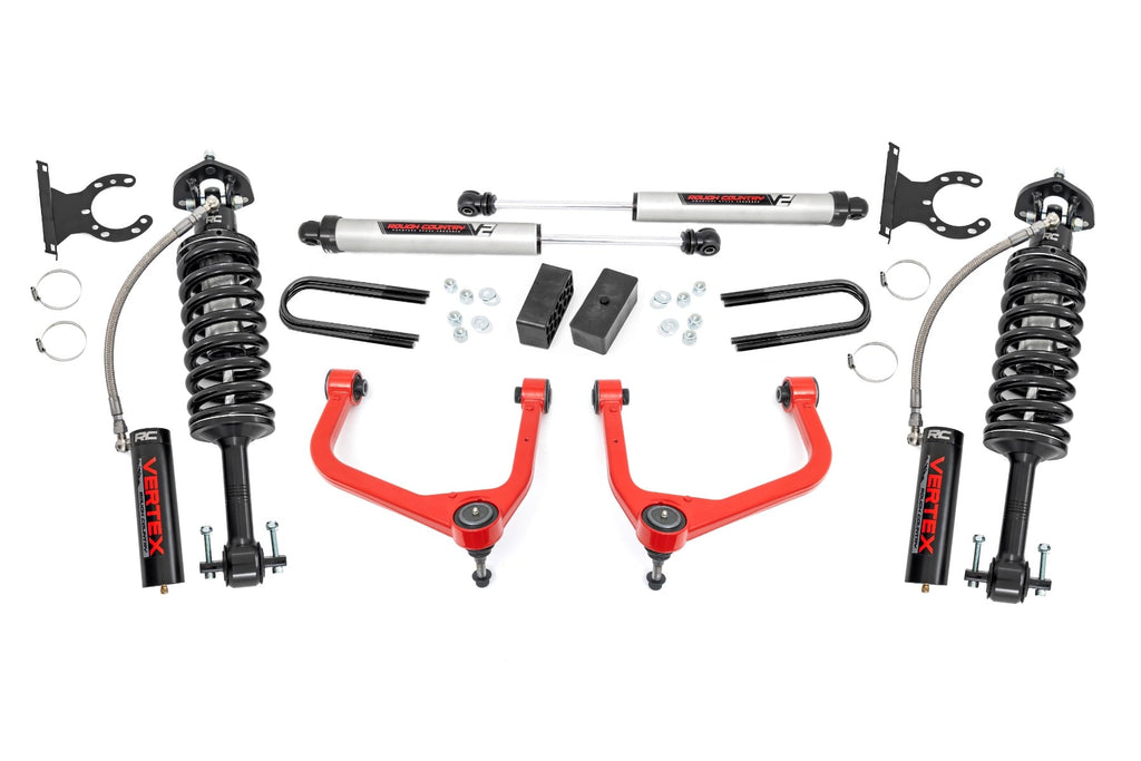 3.5 Inch Lift Kit Mono Leaf Rear Vertex/V2 Red GMC Sierra 1500 (25-26) Rough Country