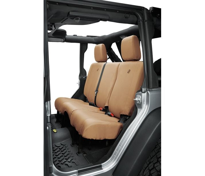 Jeep Seat Covers For Jeep 2007, 2013-2018 Wrangler JK 4 Door Rear Premium Vinyl Fabric Diamond Bestop