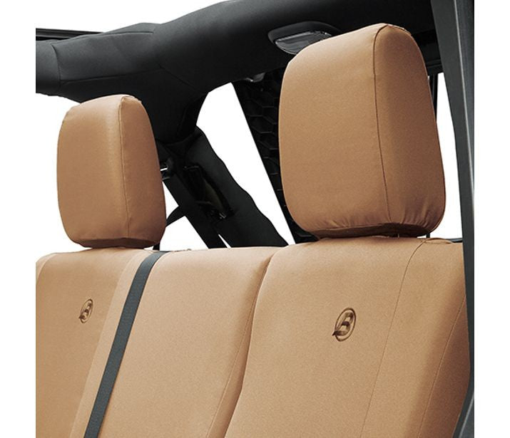 Jeep Seat Covers For Jeep 2007, 2013-2018 Wrangler JK 4 Door Rear Premium Vinyl Fabric Diamond Bestop