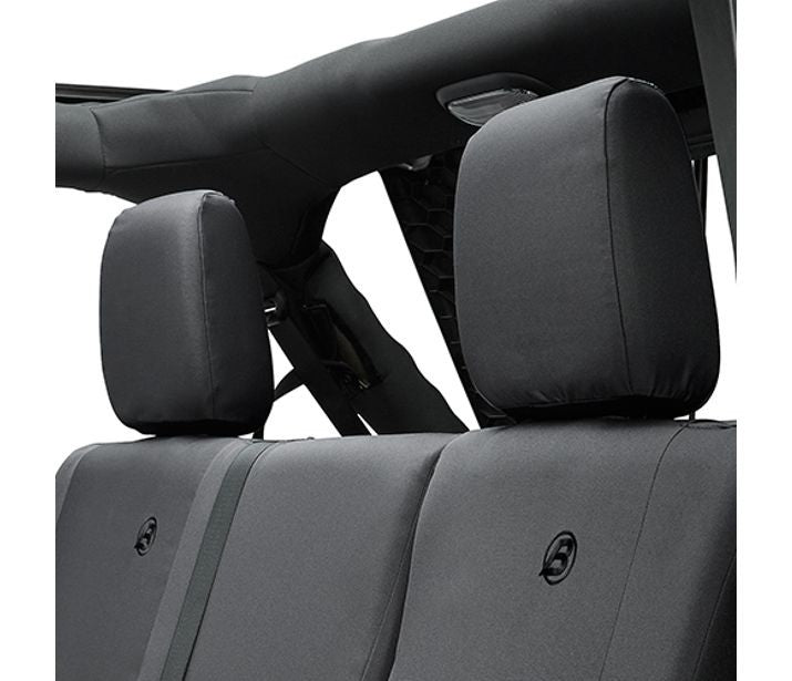 Jeep Seat Covers For Jeep 2007, 2013-2018 Wrangler JK 4 Door Rear Premium Vinyl Fabric Diamond Bestop