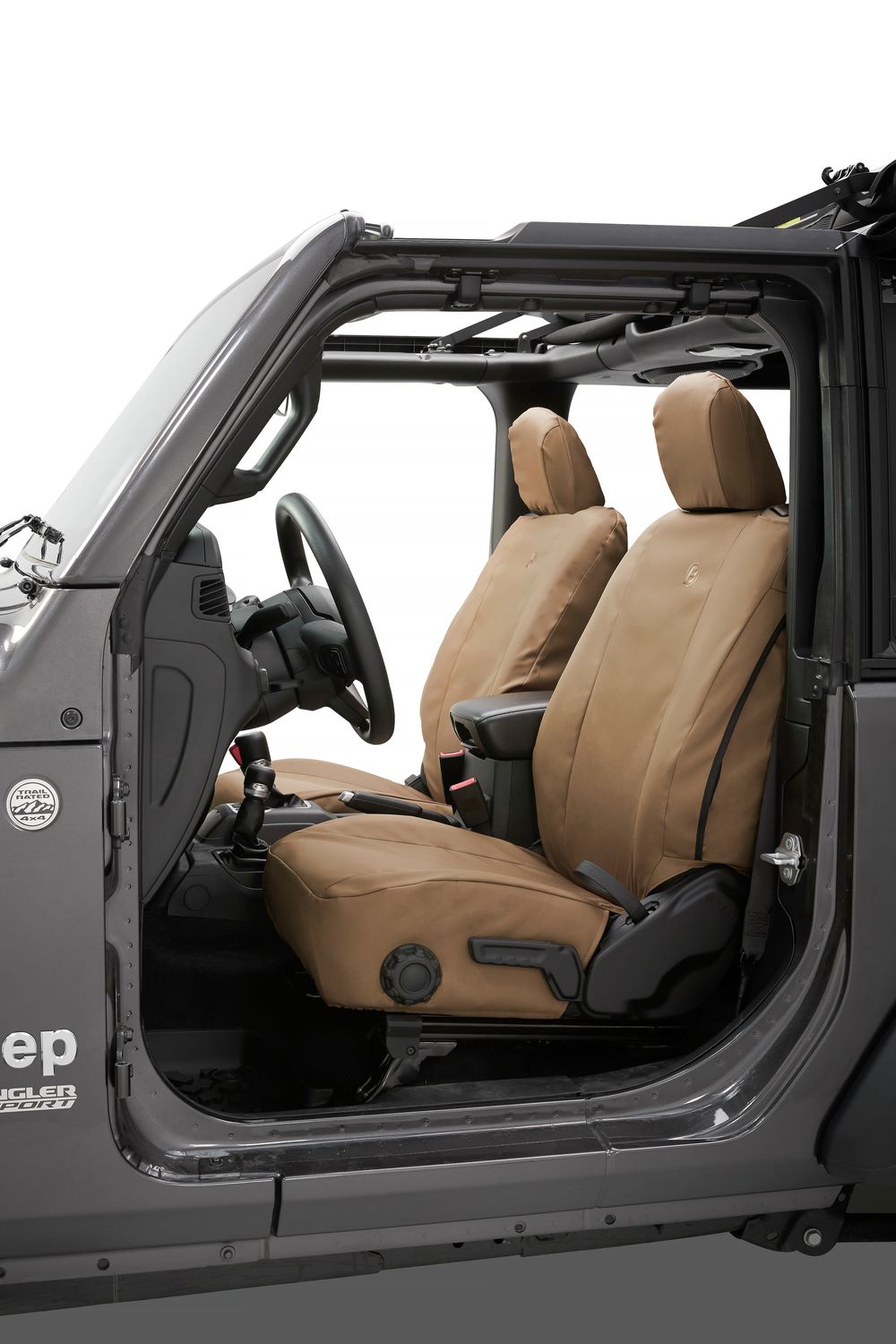 Jeep Seat Covers For Jeep 2018-Current Wrangler JL 2 Door Front Premium Vinyl Fabric Bestop