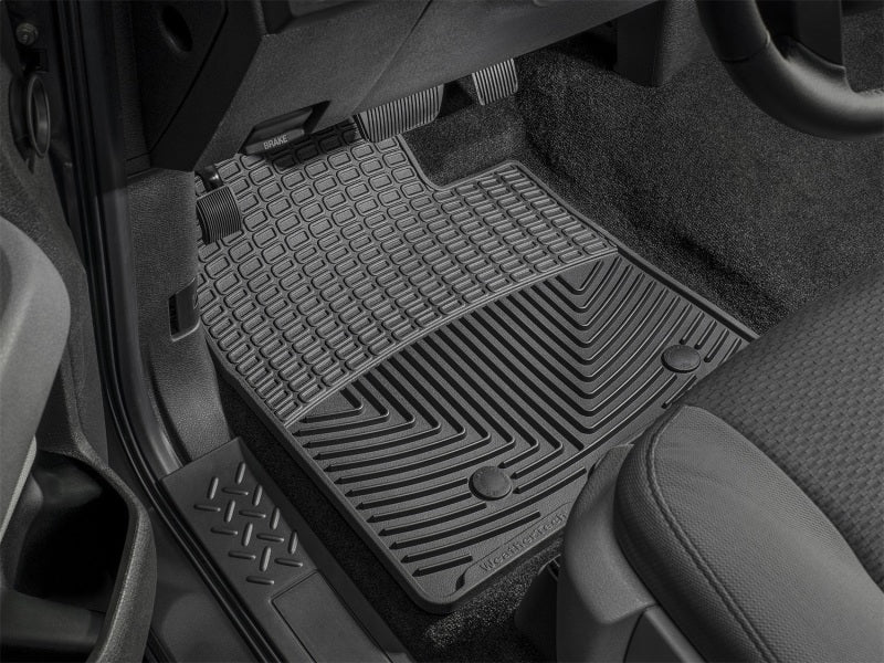 WeatherTech 10+ Lincoln MKZ Front and Rear Rubber Mats - Black