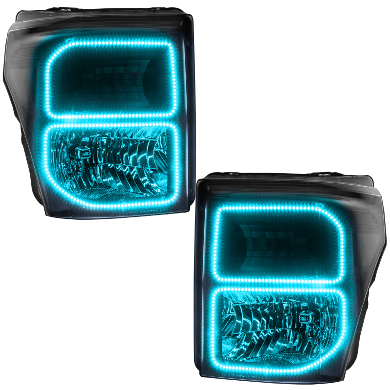 Oracle 11-16 Ford F250/350 LED HL - Black - ColorSHIFT w/ Simple Controller