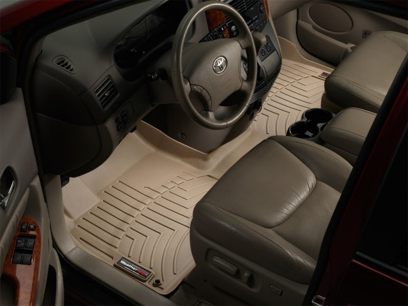 WeatherTech 05-10 Toyota Sienna Front Floorliner OTH - Tan