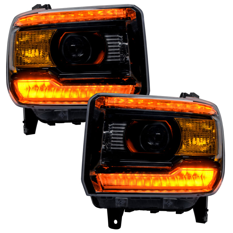 Oracle 14-15 GMC Sierra Headlight DRL Upgrade Kit - ColorSHIFT w/o Controller