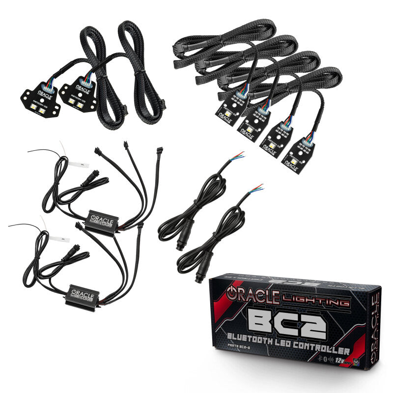 Oracle 15-21 Dodge Charger RGB+W DRL Headlight DRL Kit - ColorSHIFT w/ BC1 Controller