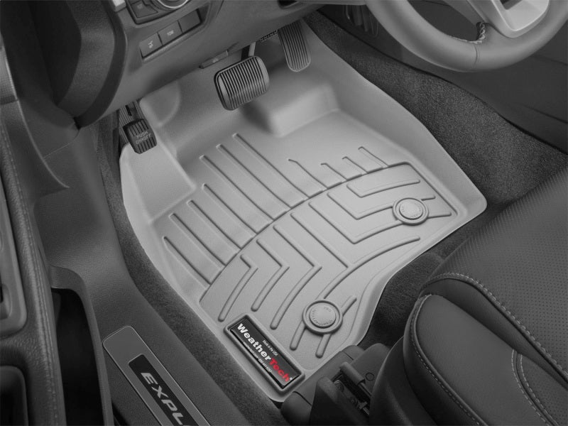 WeatherTech 2015+ Ford Explorer Front FloorLiner - Grey