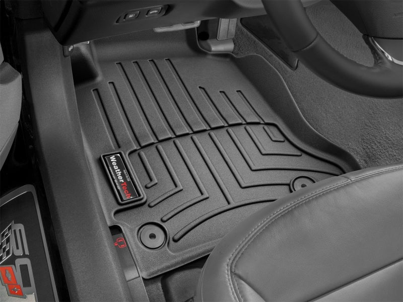 WeatherTech 12-13 Chevrolet Corvette Front FloorLiner - Black