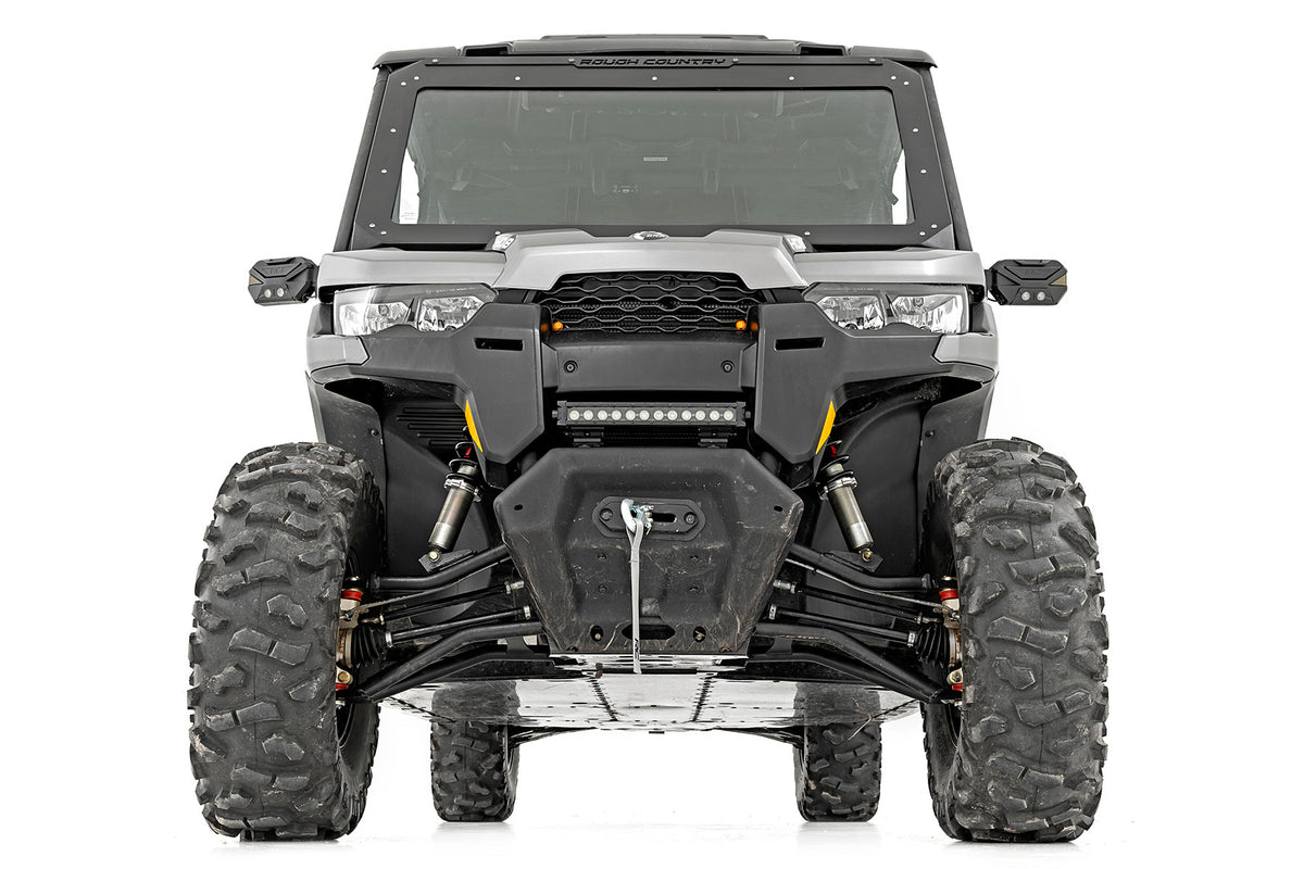 M1 Front Coil Over Shocks Ride Height Adjust Can-Am Defender HD5/HD8/HD9/HD10 Rough Country