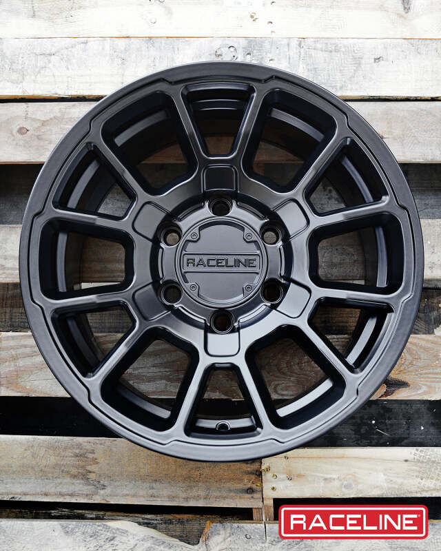 Raceline 950B Gauge 17x8.5in / 6x120 BP / 18mm Offset / 67.1mm Bore - Satin Black Wheel