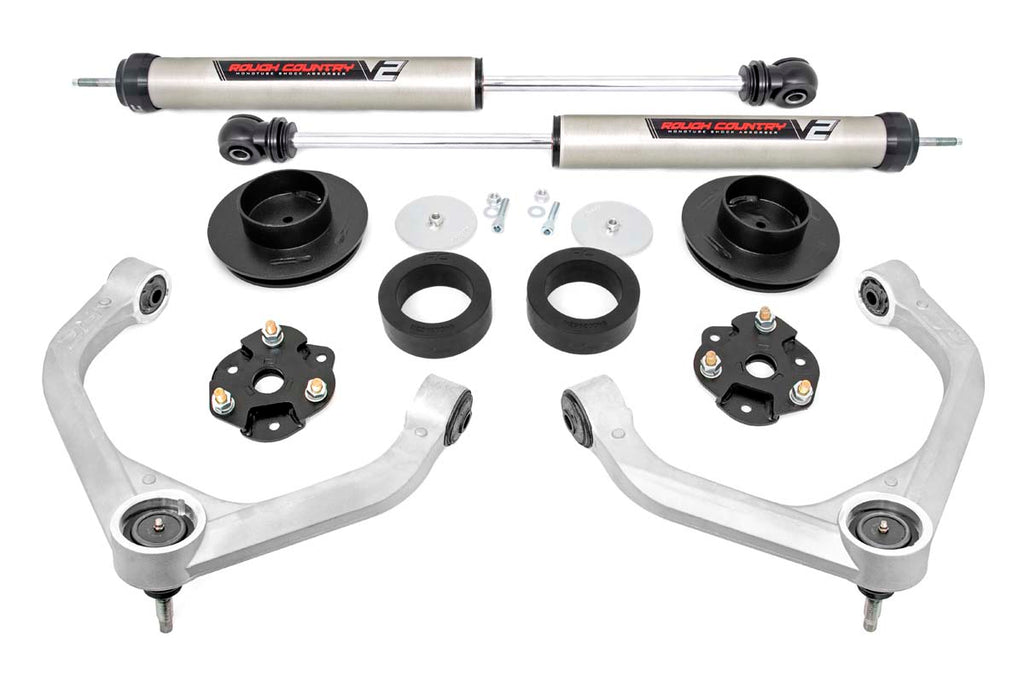 3.5 Inch Ram Bolt-On Lift Kit w/ Rear V2 Shocks 19-23 Ram 1500 4WD Rough Country