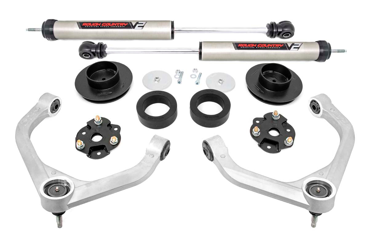 3.5 Inch Ram Bolt-On Lift Kit w/ Rear V2 Shocks 19-23 Ram 1500 4WD Rough Country