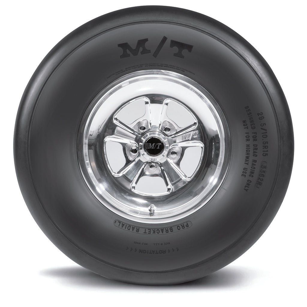 26/10.0R17 X5 PRO Bracket Radial Consistent performance designed for bracket racing. No tubes required.