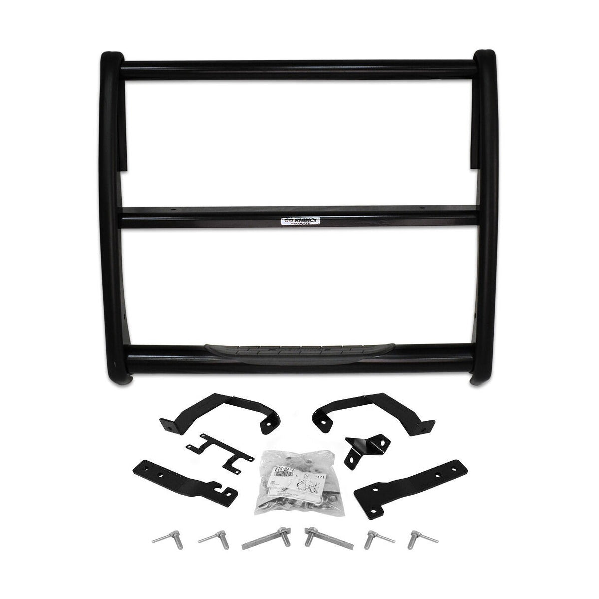 3000 Series StepGuard Center Grille Guard Only Black Powder Coat 2003-2007 GMC Savana 1500/ 2500/3500 Go Rhino