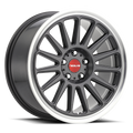 Aluminum Wheels 18x8.5 Grip 315G Machined Lip-Red Logo Gloss Gunmetal Grray Multi Spoke 35 Offset 5 on 100 Bolt Pattern 72.6 Bore Raceline