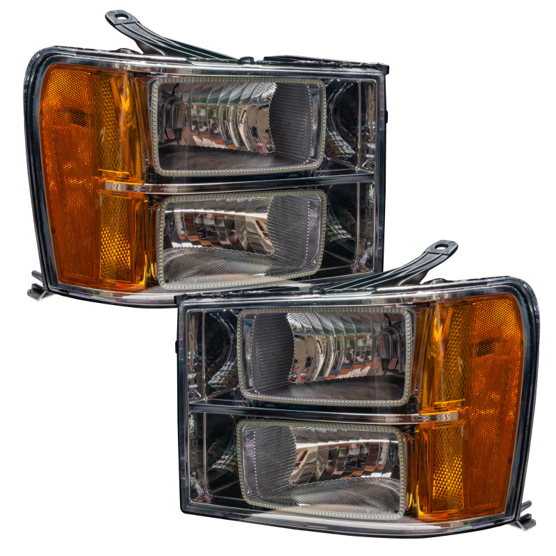 Oracle 07-13 GMC Sierra SMD HL - Square Ring Design - ColorSHIFT w/ 2.0 Controller