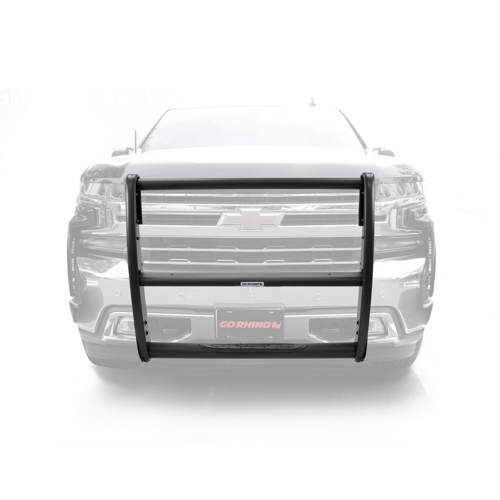 3100 Series StepGuard Center Grille Guard Only Textured Black 2019-2021 Silverado 1500 2022-2022 Silverado 1500 LTD Go Rhino