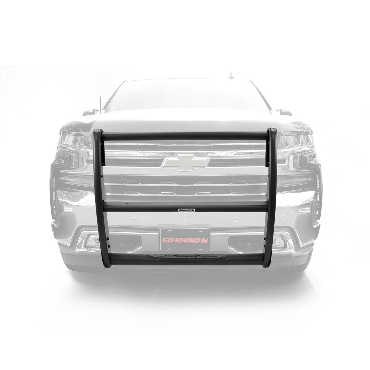 3100 Series StepGuard Center Grille Guard Only Textured Black 2019-2021 Silverado 1500 2022-2022 Silverado 1500 LTD Go Rhino