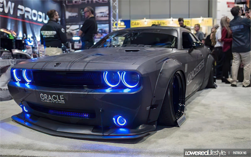 Oracle Dodge Challenger 08-14 LED Waterproof Fog Halo Kit - White