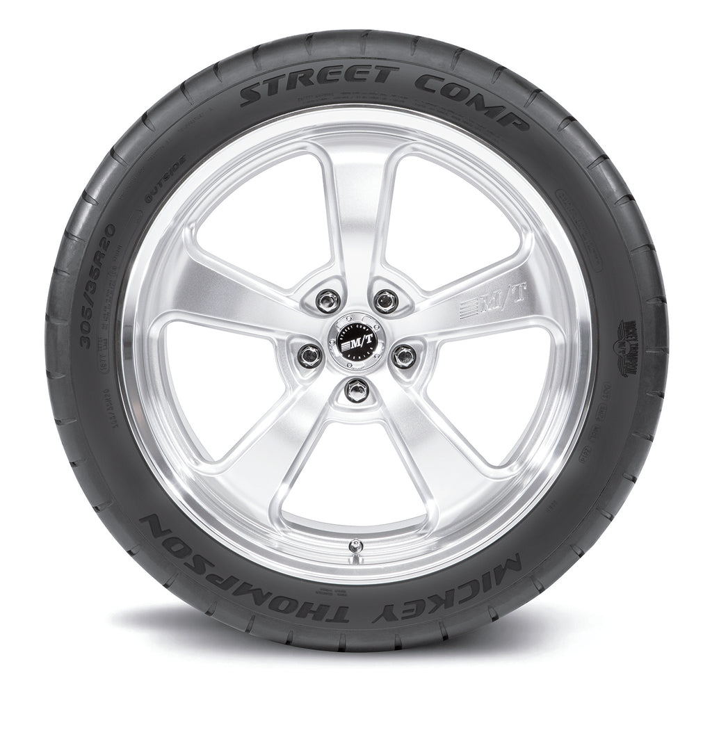 275/40R17 98W Street Comp Asymmetric tread design. Aggressive steering response. UTQG 300 AA A.
