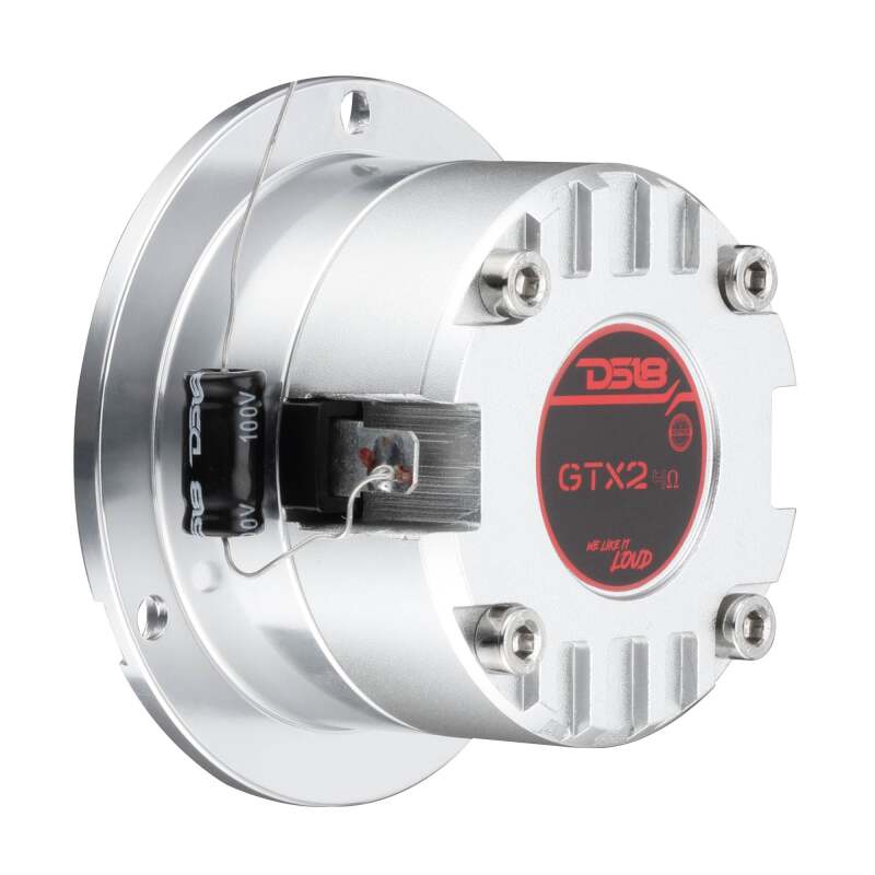 DS18 3in Neodymium Super Bullet 120 Watts RMS 1in Titanium Vc 4ohm Silver
