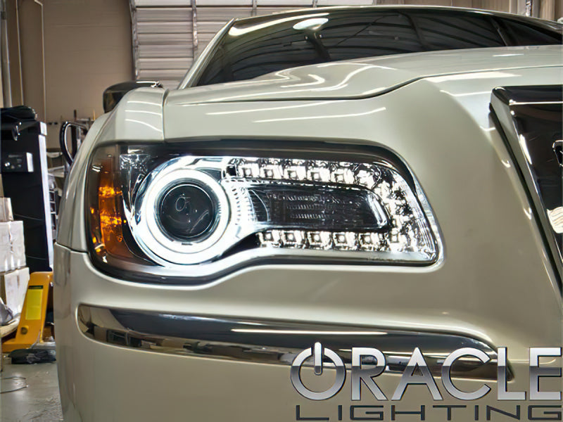 Oracle 11-19 Chrysler 300C DRL Upgrade w/ Halo Kit - ColorSHIFT w/ Simple Controller
