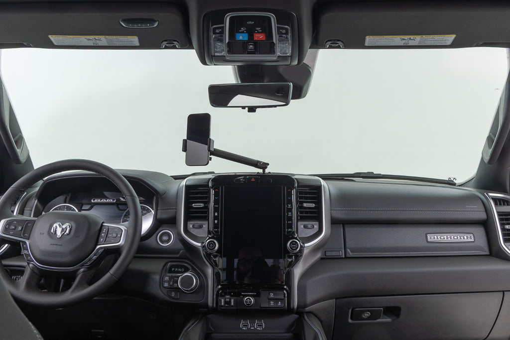 Dash Mount 8 Inch Non-Mag Safe Mount Kit 12in Screen Ram 1500 (19-26) Rough Country