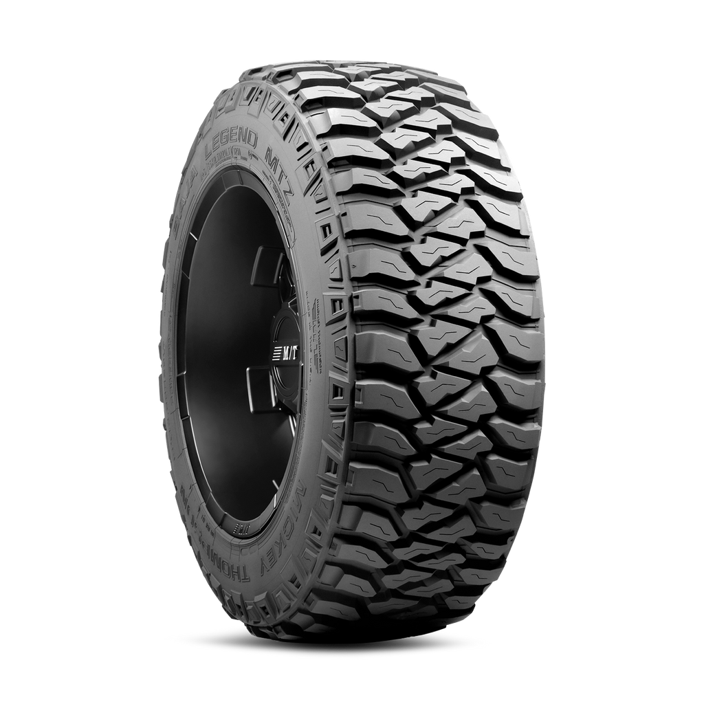 Lt295/60R20 126/123Q Baja Legend MTZ The Baja Legend MTZ is built on the legacy of a legendary and proven construction design. The tread design Variable draft angles and stone ejectors help to reduce stone retention.