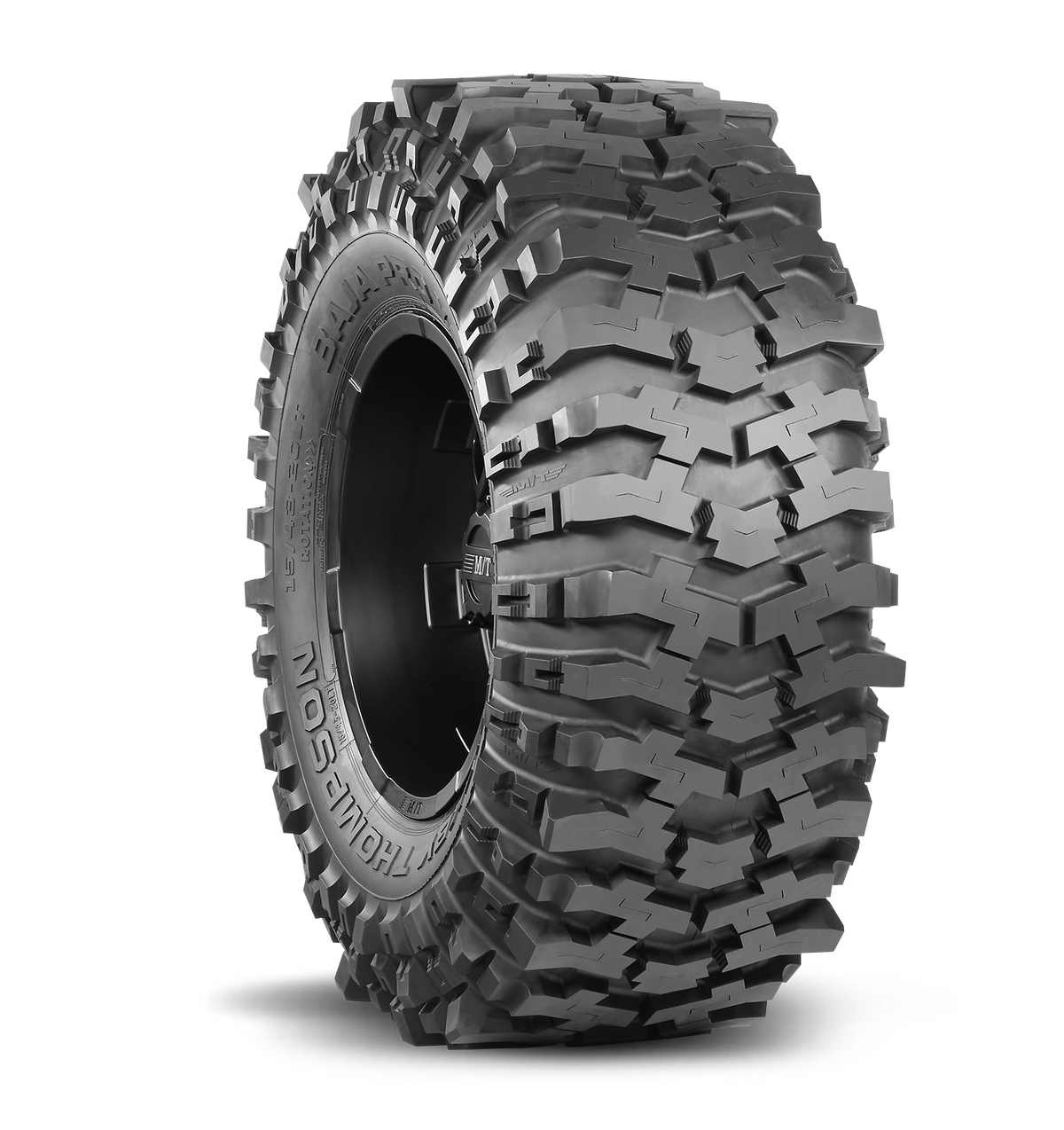 35X13.50-17LT Baja PRO XS Circumferential Tread Elements for lateral grip. Siping for smooth surface traction and additional lug flex.