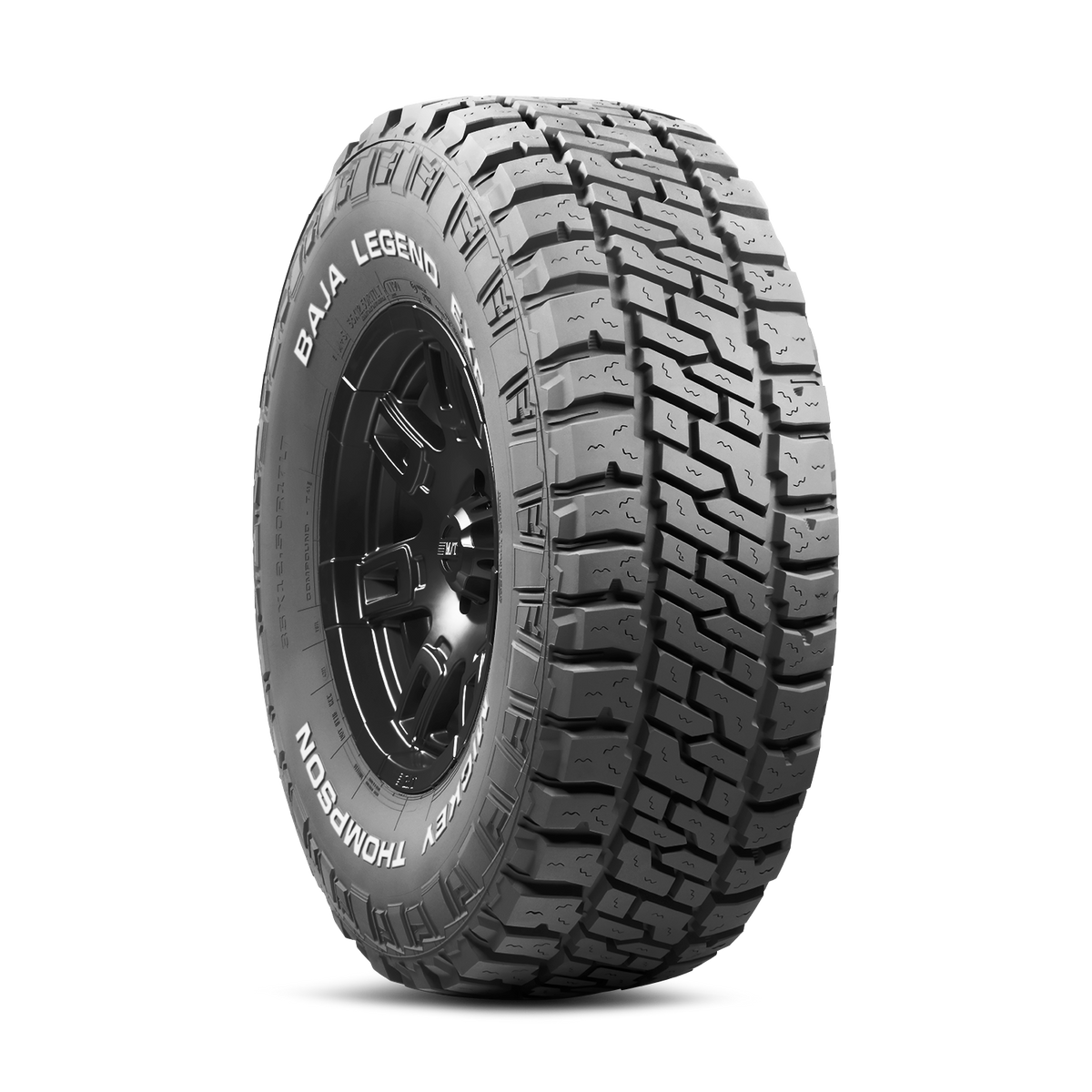 37X12.50R17LT 124Q Baja Legend EXP Optimized tread design and geometry help to reduce noise.