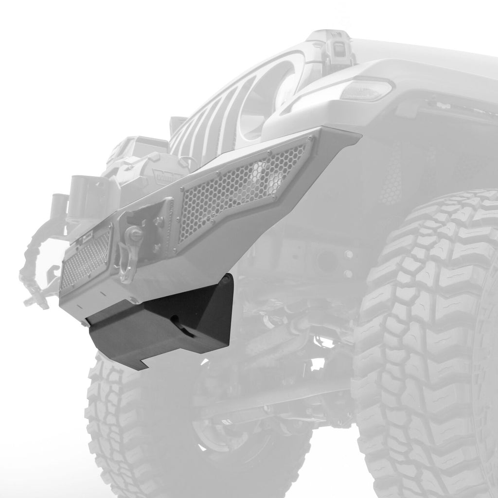 Rockline Front Bumper Lower Skid Plate Textured Black 2018-2026 Jeep Wrangler JL 2020-2025 Jeep Gladiator Go Rhino