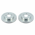 Power Stop 18-19 Nissan Leaf Rear Evolution Drilled & Slotted Rotors - Pair