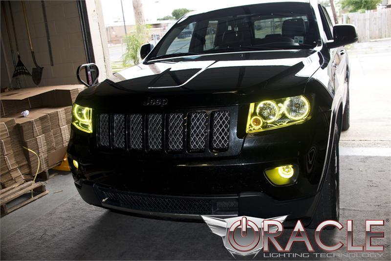 Oracle Jeep Grand Cherokee 11-13 Triple Halo Kit - ColorSHIFT w/ 2.0 Controller